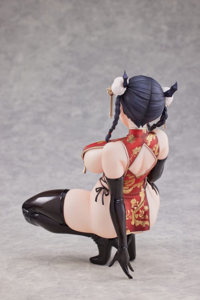 Original Character statuette 1/6 Dragon Chinese Dress Sugata no Ane no Tomodachi Illustrated by Daiki Kase 17 cm