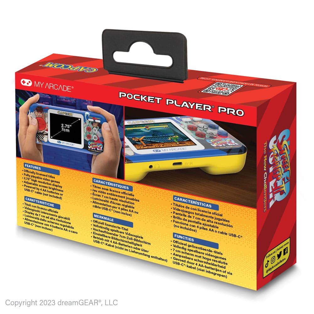 Super Street Fighter II Console de jeu portable Pocket Player Pro