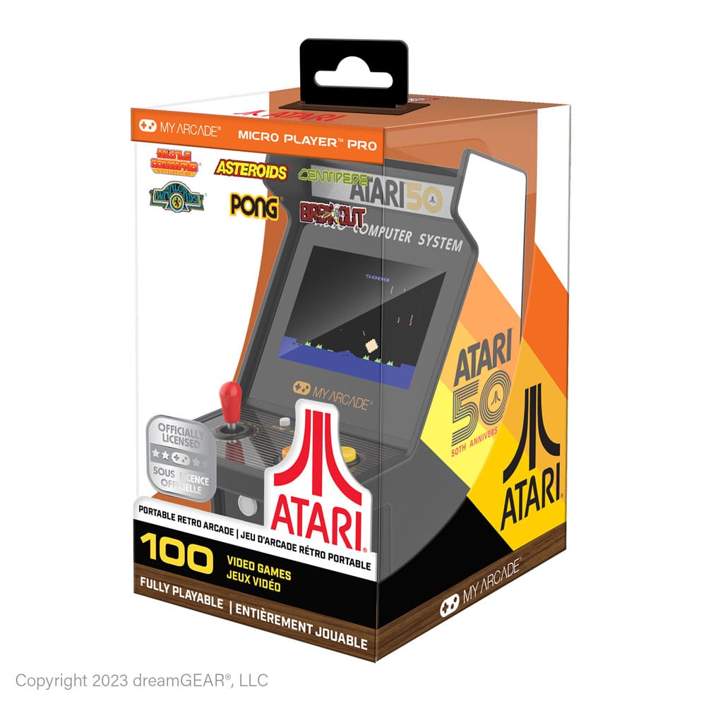 Atari Console de jeu rétro portable Arcade Micro Player Pro