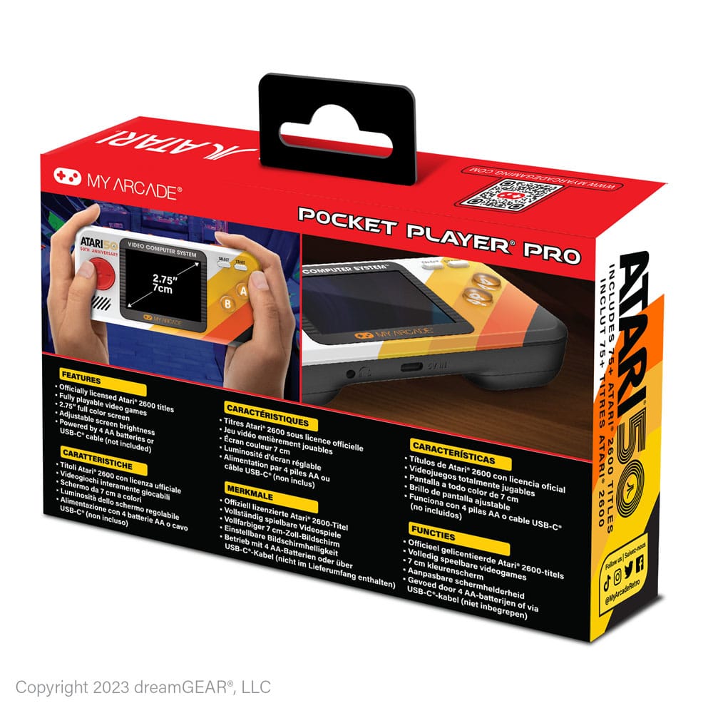 Atari Console de jeu portable Pocket Player Pro