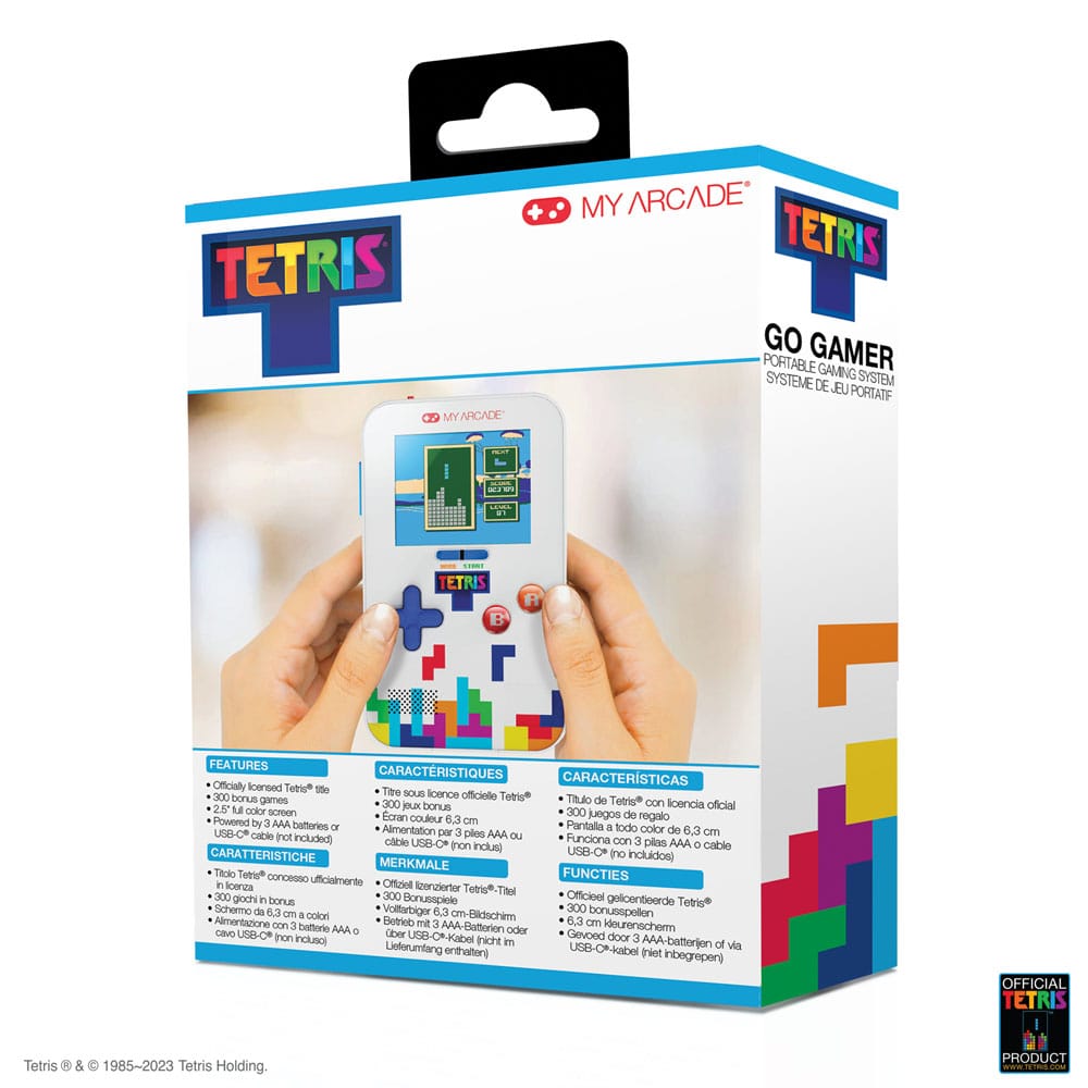 Tetris Console de jeux vidéo portable Go Gamer