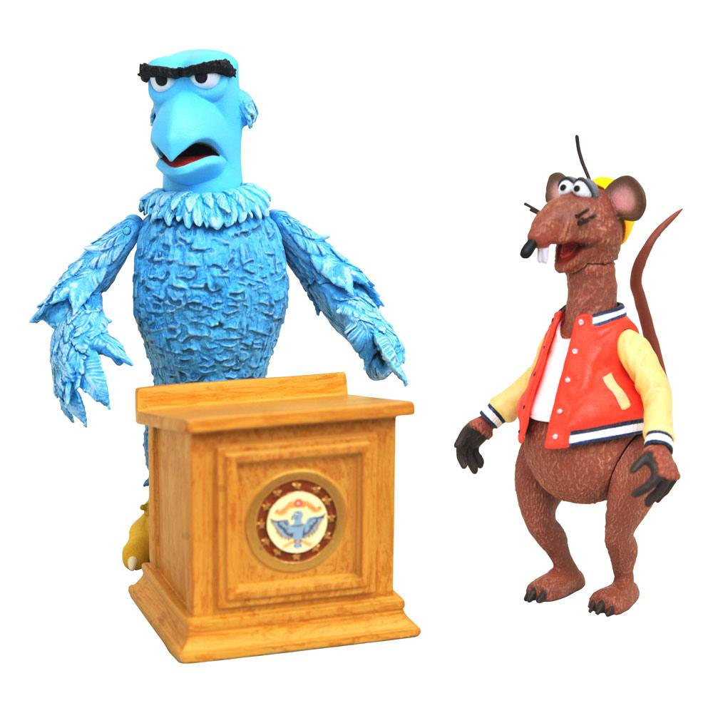 The Muppets Select pack 2 figurines Sam the Eagle & Rizzo the Rat 13 cm