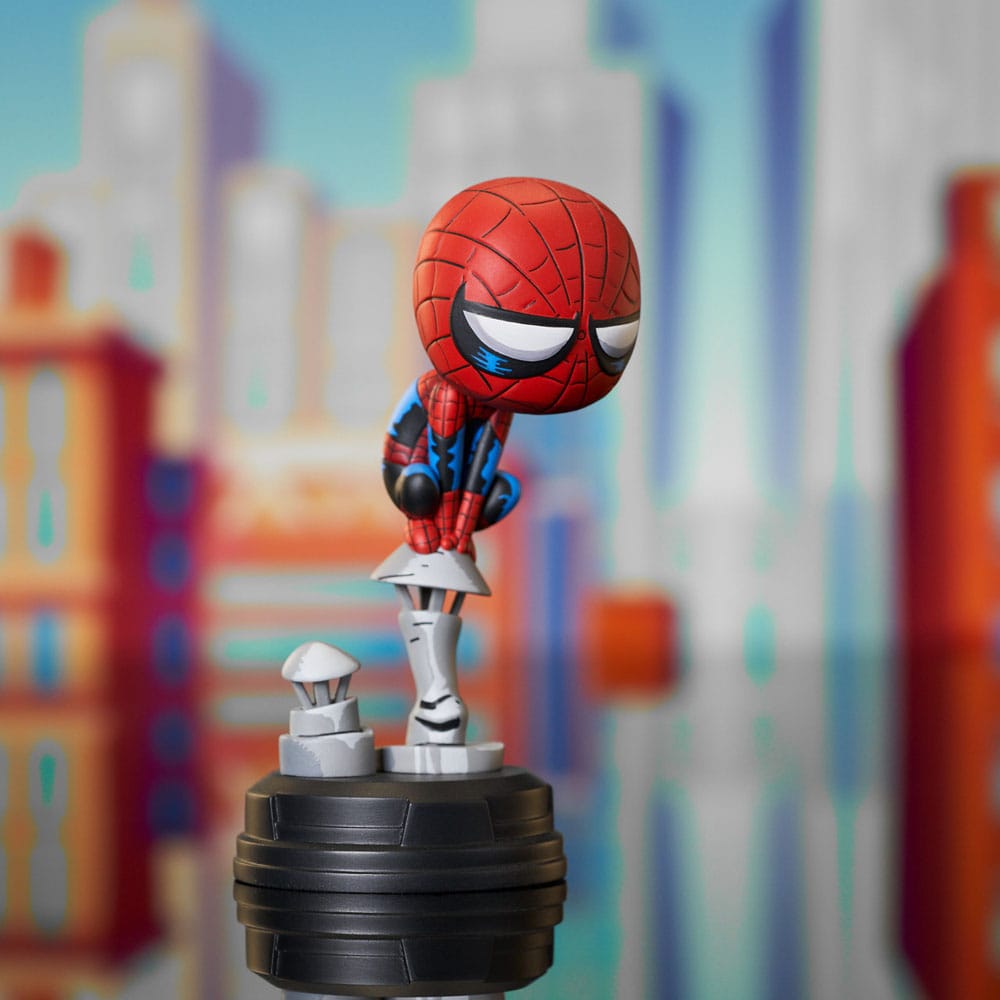 Marvel Animated statuette Spider-Man on Chimney 15 cm