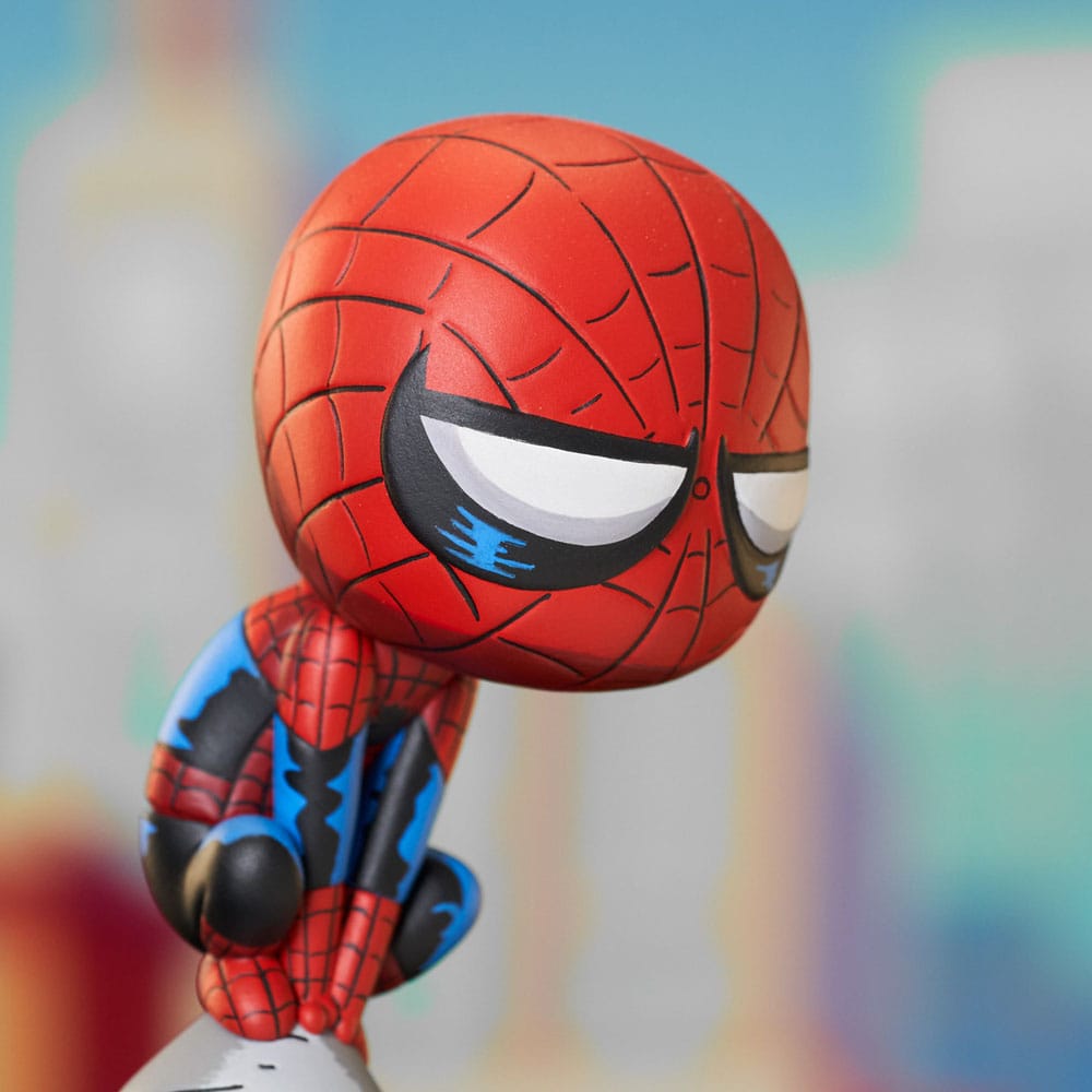 Marvel Animated statuette Spider-Man on Chimney 15 cm