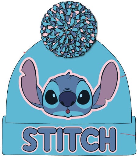 Lilo & Stitch bonnet Pom-Pom Light Blue