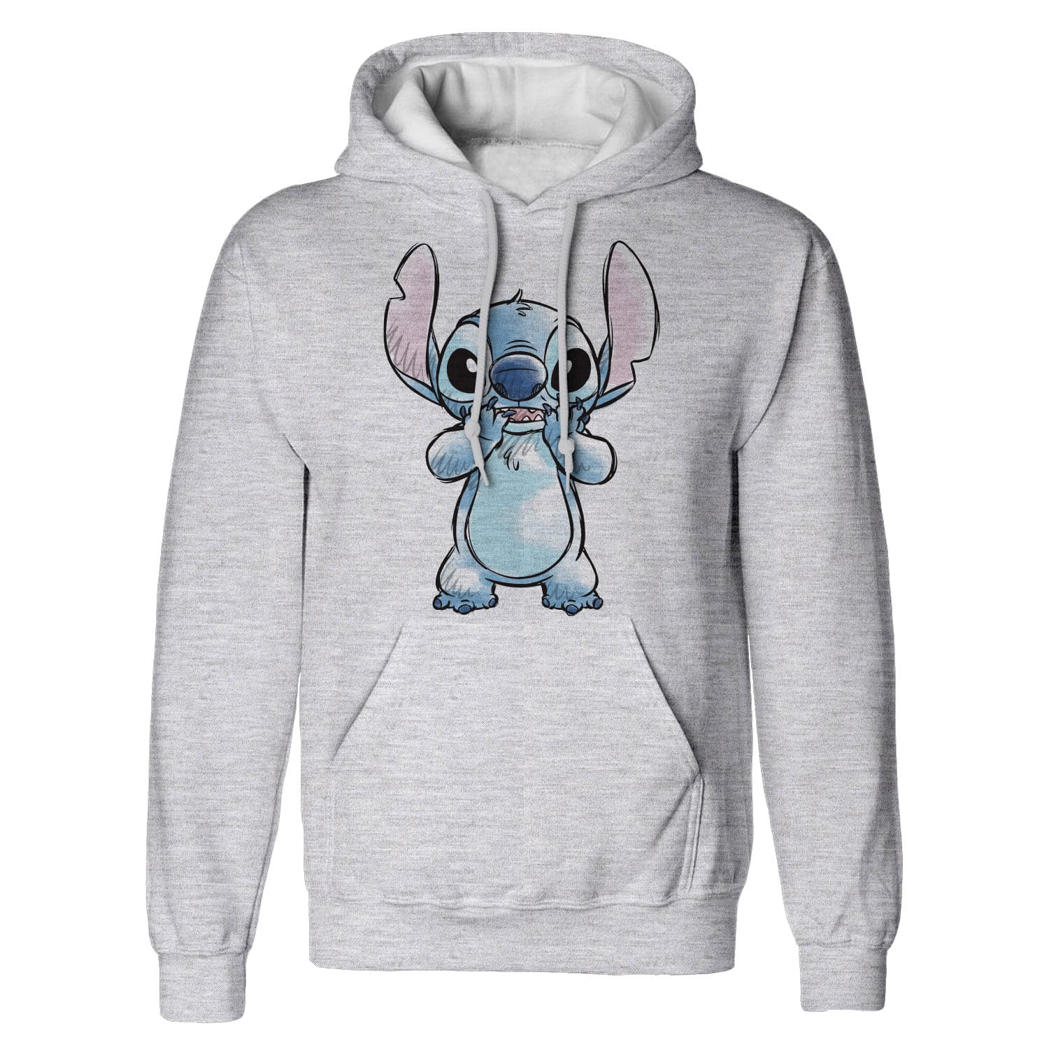 Lilo & Stitch sweater à capuche Hands On Face Sketched  (L)