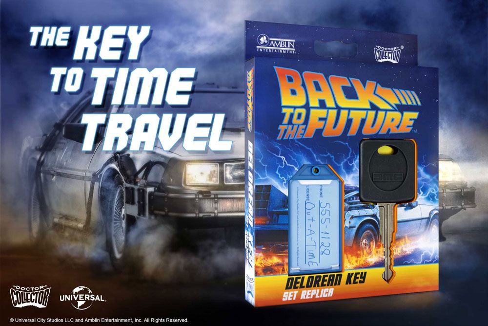 Retour vers le Futur réplique 1/1 clé de voiture DeLorean