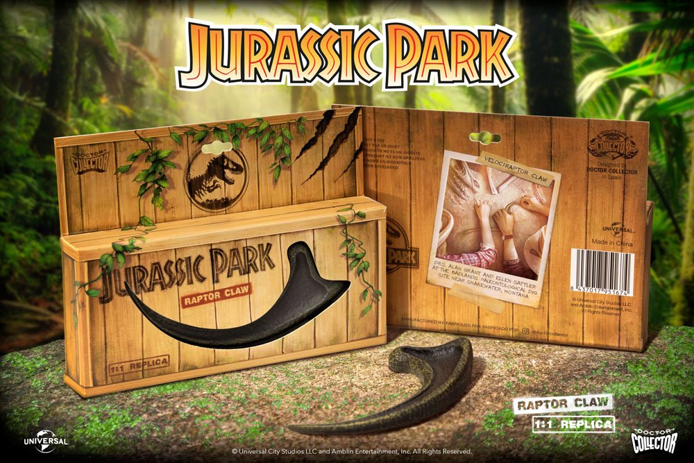 Jurassic Park réplique 1/1 griffe Raptor