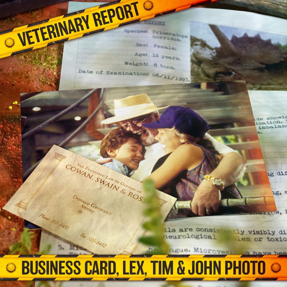 Jurassic Park coffret cadeau The Lost Memories Kit
