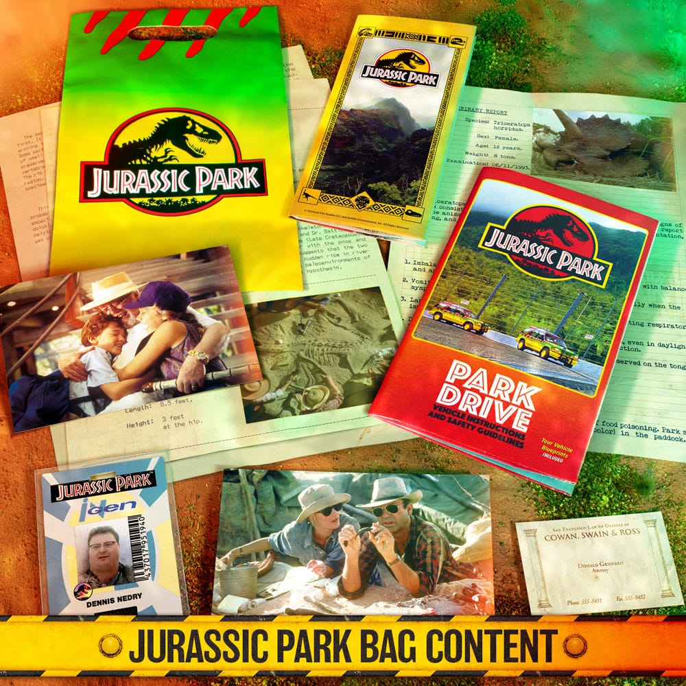 Jurassic Park coffret cadeau The Lost Memories Kit