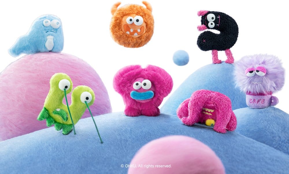 Giggle Monster assortiment mini breloque en peluche Blind Box Quirky Work Fam (6)