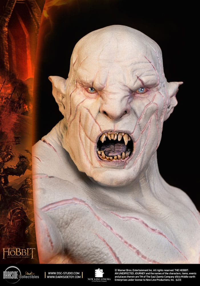 Le Hobbit Un voyage statuette 1/3 MS Series Azog The Defiler John Howe Signature Edition 90 cm