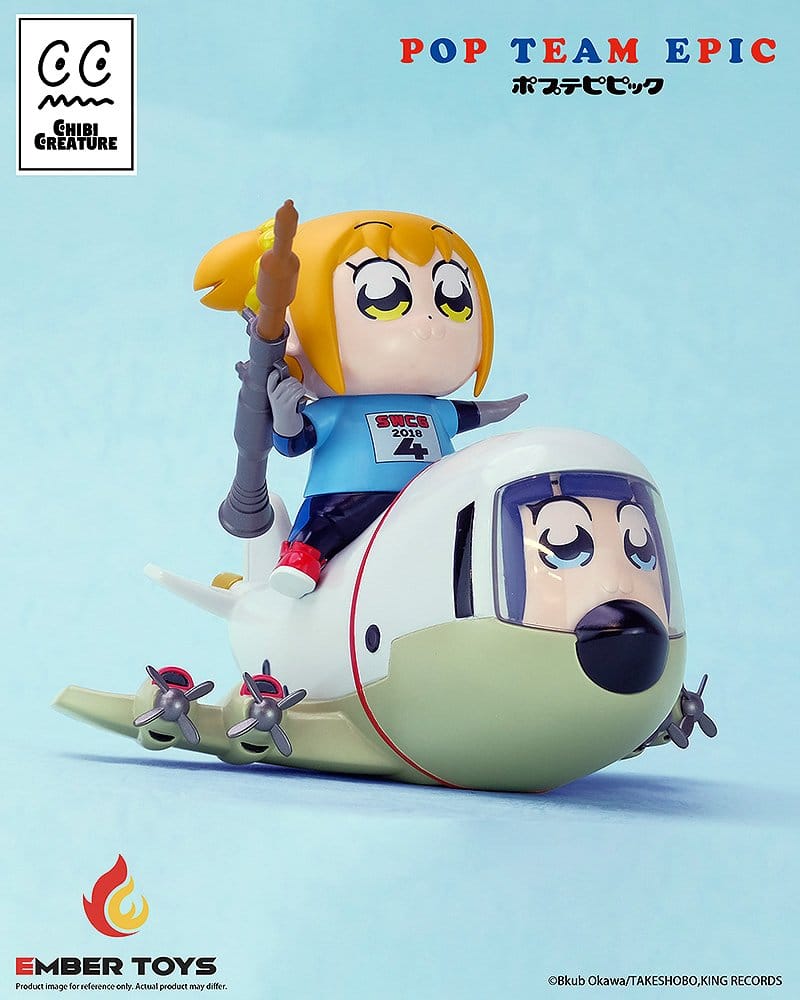 Pop Team Epic pack 2 figurines Vinyl Chibi Creature POPUKO & PIPIMI: Skeleton Competition Ver.