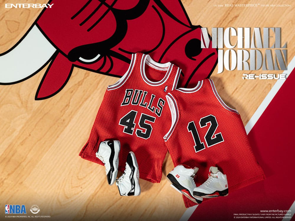NBA Collection figurine Real Masterpiece 1/6 Michael Jordan I'm Back Edition Limited 30 cm
