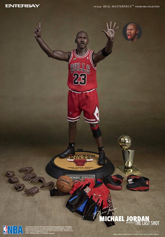 NBA Collection figurine Real Masterpiece 1/6 Michael Jordan Series 2 (Road Jersey Edition) 33 cm