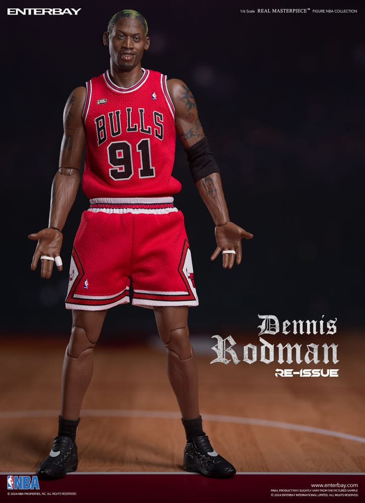 NBA Collection figurine Real Masterpiece 1/6 Dennis Rodman Limited Retro Editon 33 cm