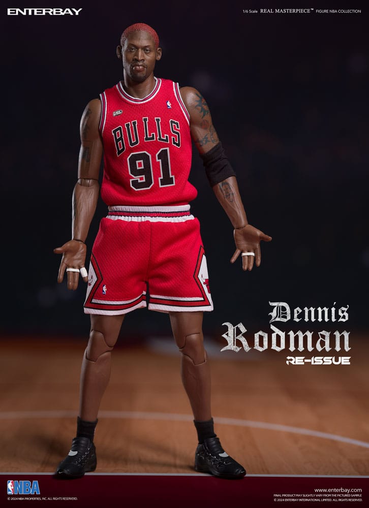 NBA Collection figurine Real Masterpiece 1/6 Dennis Rodman Limited Retro Editon 33 cm