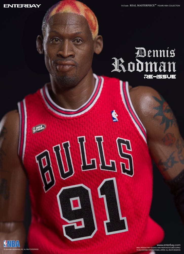 NBA Collection figurine Real Masterpiece 1/6 Dennis Rodman Limited Retro Editon 33 cm