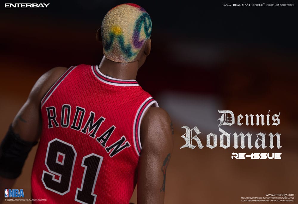 NBA Collection figurine Real Masterpiece 1/6 Dennis Rodman Limited Retro Editon 33 cm
