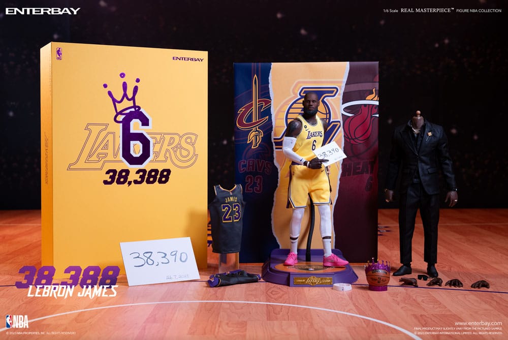 NBA Collection figurine Real Masterpiece 1/6 Lebron James Special Edition 30 cm