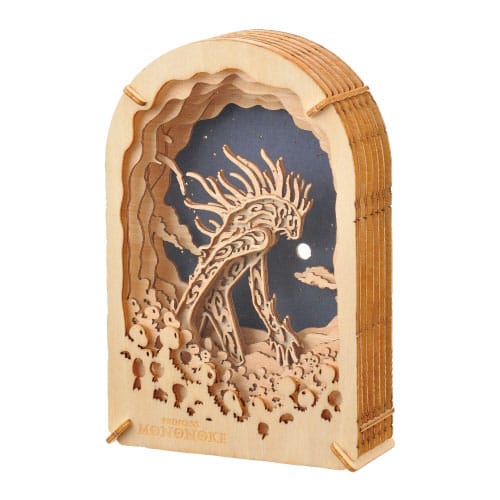 Princesse Mononoké Paper Model Kit Paper Theater Wood Style Night Walker