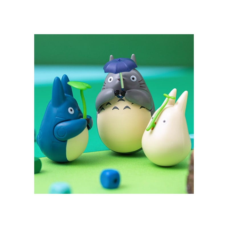 Mon voisin Totoro figurine culbuto Small Totoro with leaf 5 cm