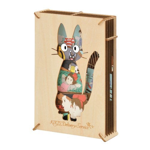 Kiki la petite sorcière Paper Model Kit Paper Theater Wood Style Silhouette Jiji