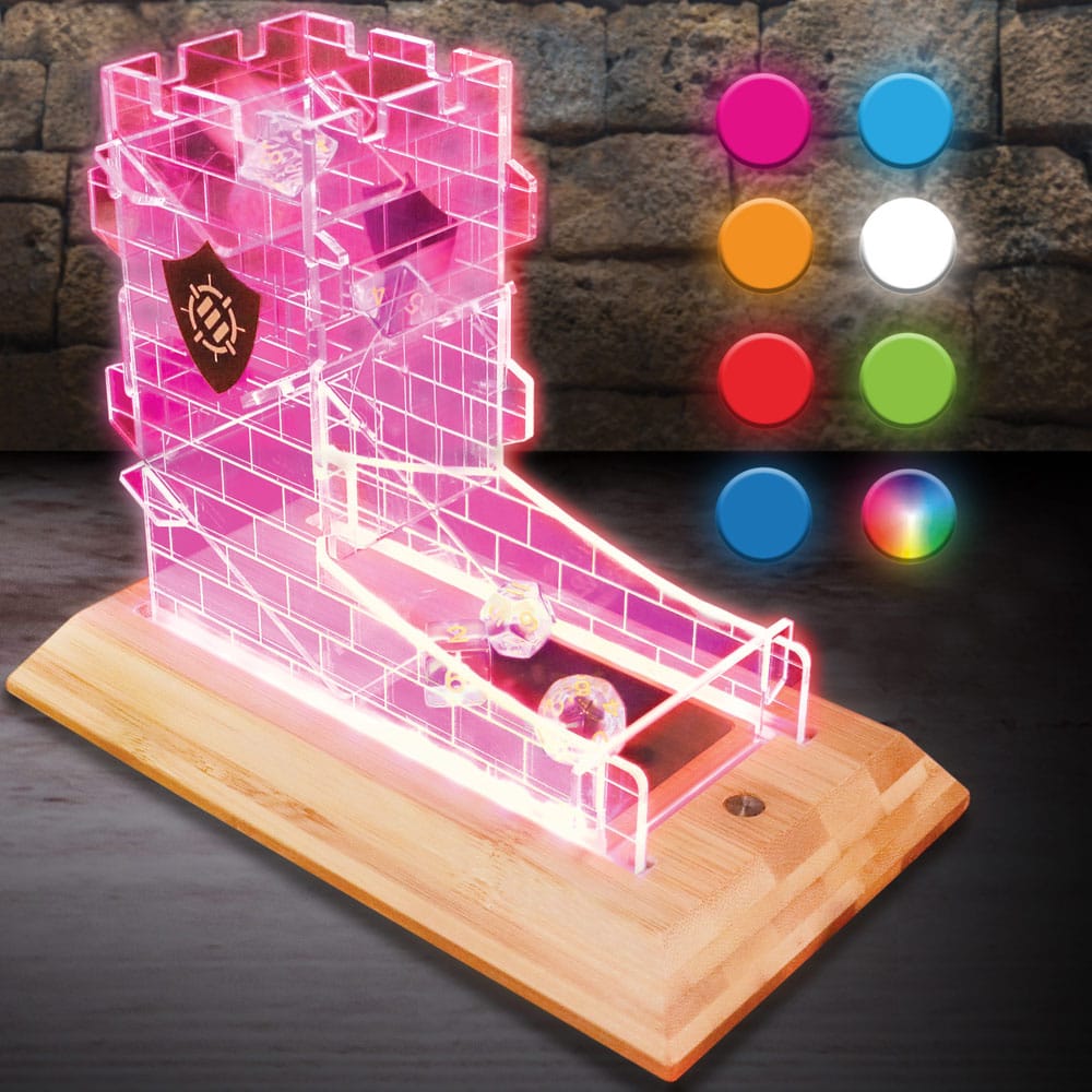 Enhance Tabletop Series tour à dés LED avec set de dés Clear