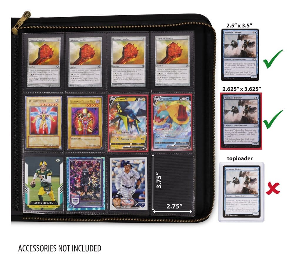 Enhance TCG Series Album pour cartes à collectionner Noir (624 cartes)