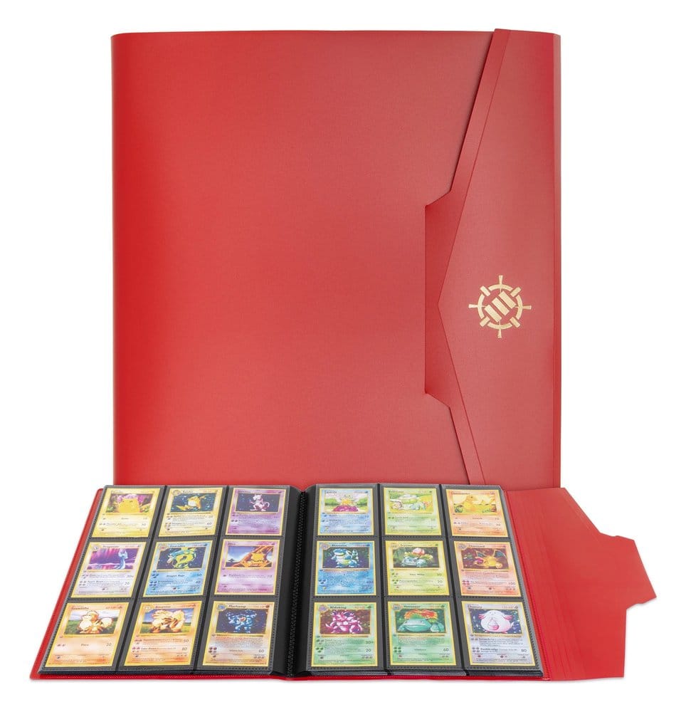 Enhance Binder Classeur de Cartes Rouge 30 x 25 x 3 cm