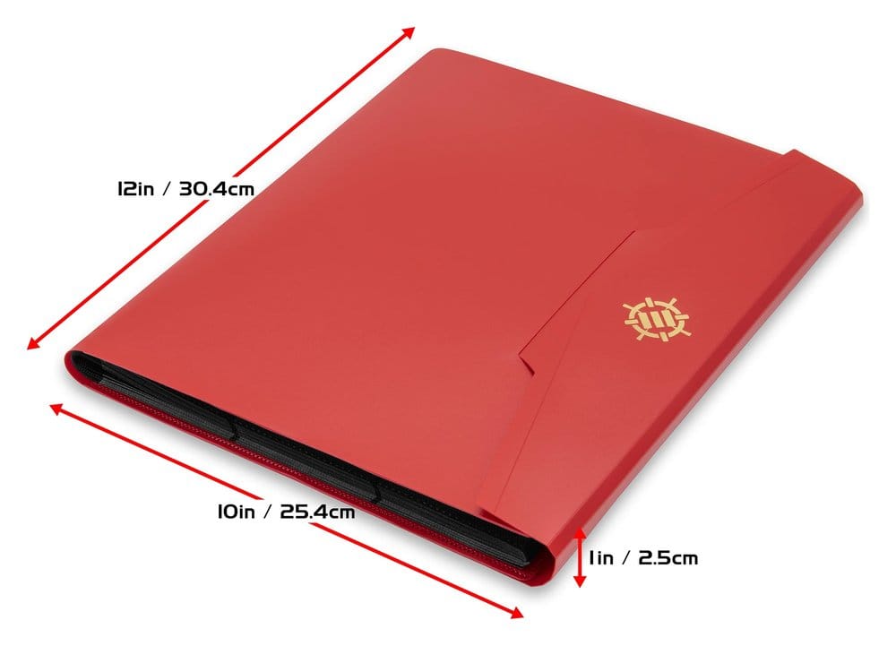 Enhance Binder Classeur de Cartes Rouge 30 x 25 x 3 cm