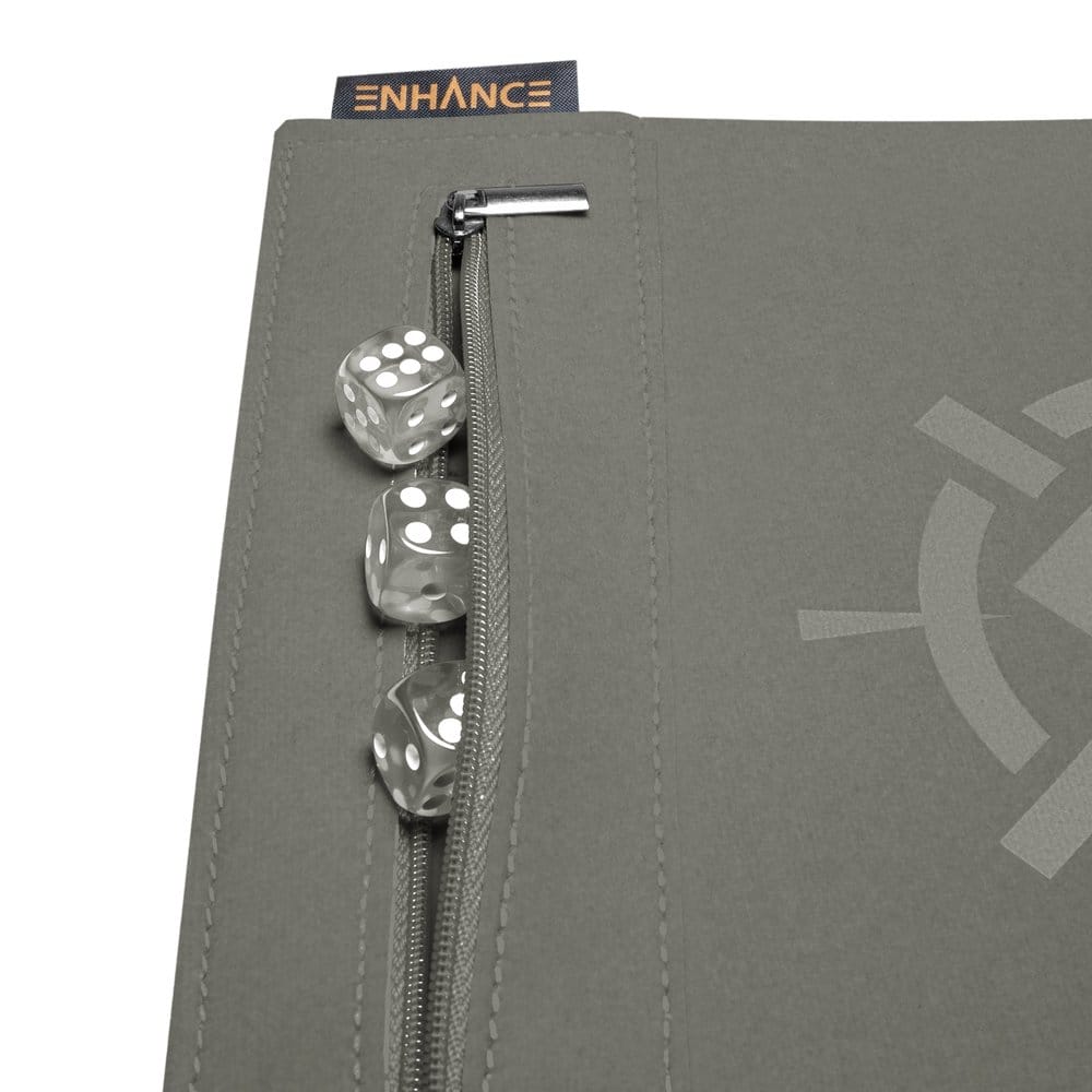 Enhance Accessoires de table Roll on a Scroll Dé et tapis à rouler Argent