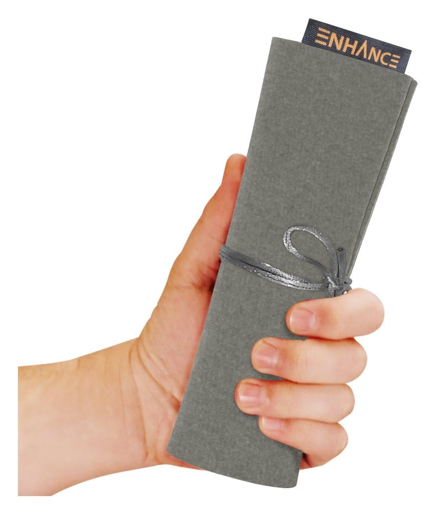 Enhance Accessoires de table Roll on a Scroll Dé et tapis à rouler Argent