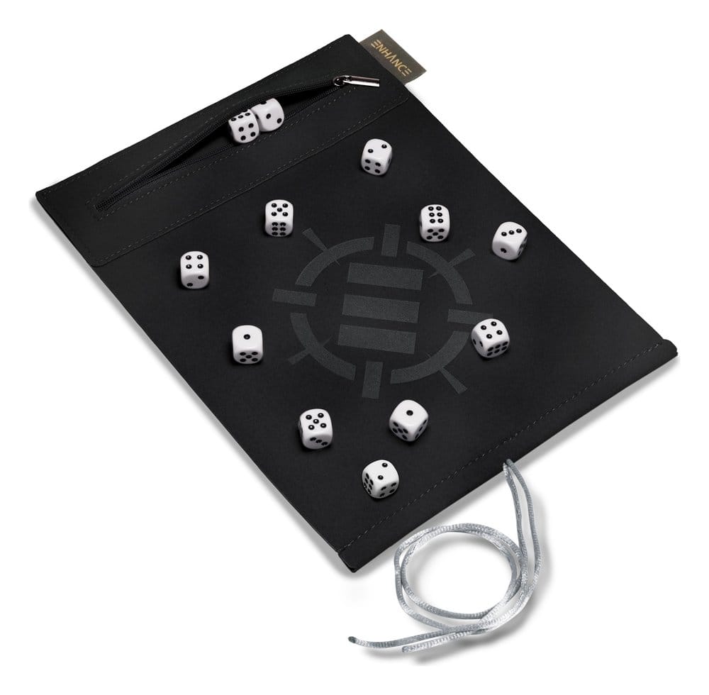 Enhance Accessoires de table Roll on a Scroll Dé et tapis à rouler Blanc