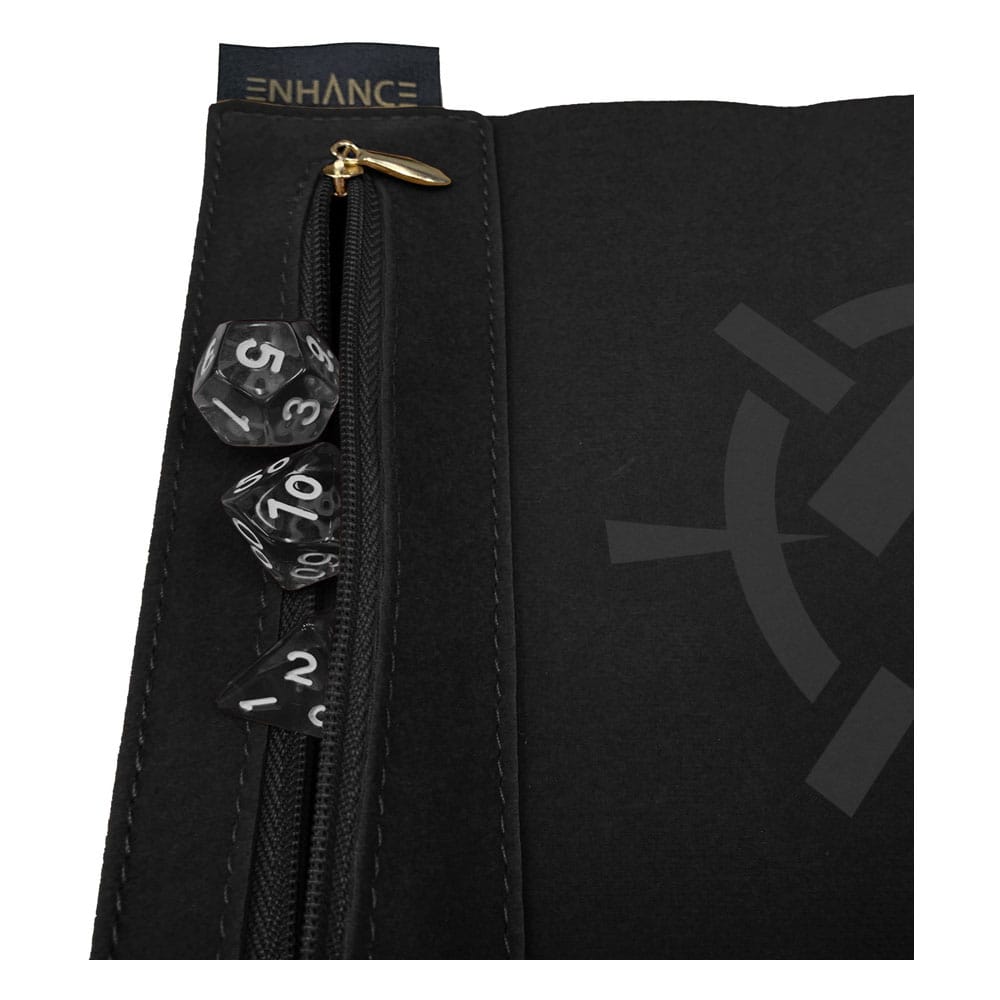 Enhance Tabletop Roll on a Scroll Sac avec dés Noir