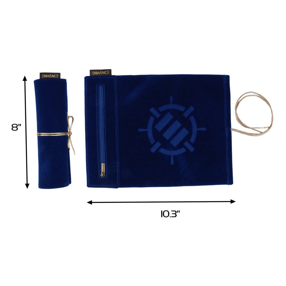 Enhance Tabletop Roll on a Scroll Sac avec dés Bleu