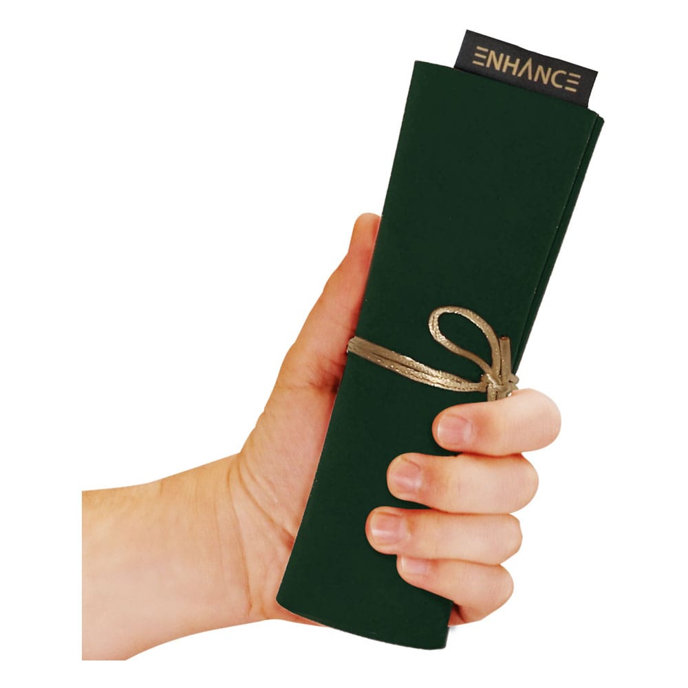 Enhance Tabletop Roll on a Scroll Sac avec dés Vert