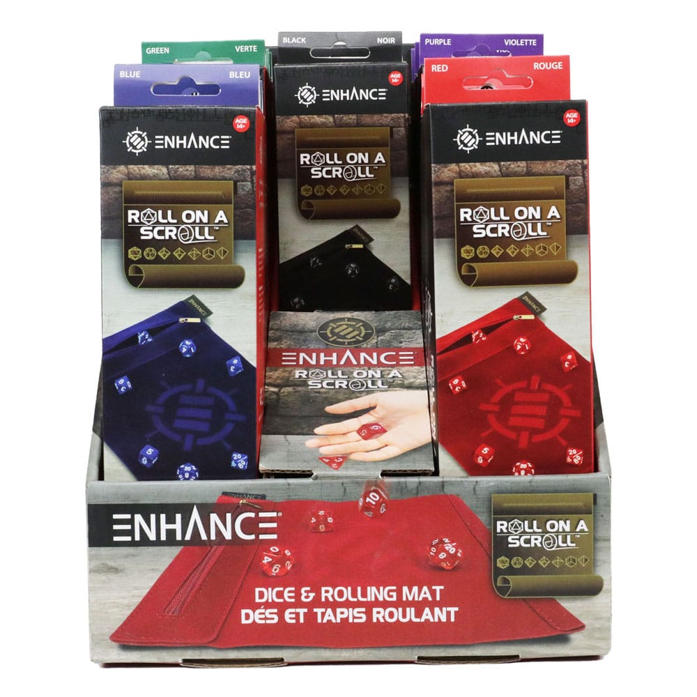 Enhance Tabletop assortiment Roll on a Scroll Sac avec dés (15)