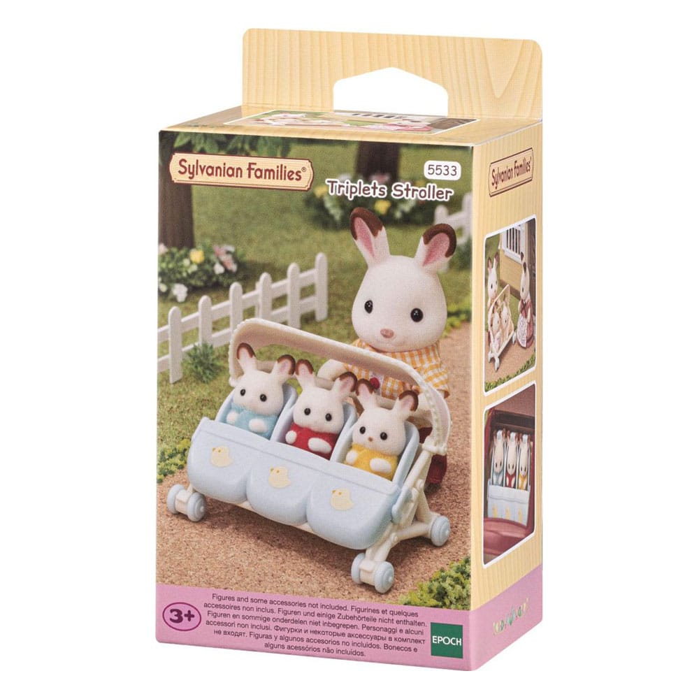 Sylvanian Families: La poussette triple