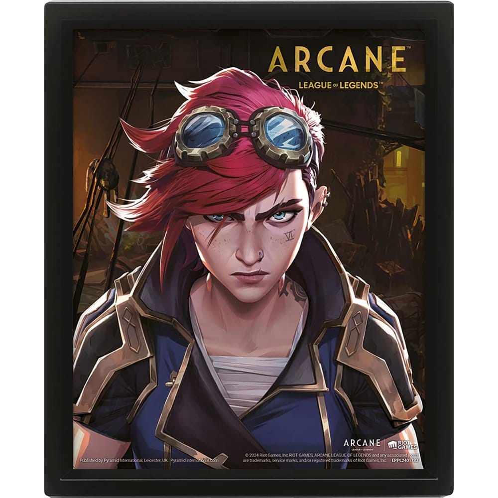 League of Legends poster effet 3D Arcane Jinx-VI