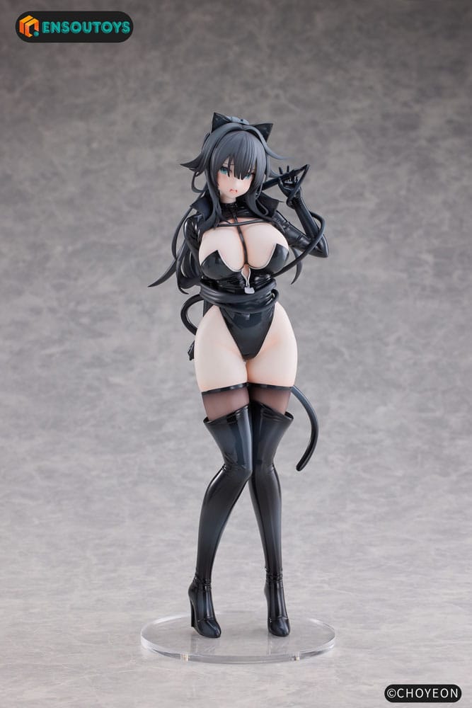 K Pring Original Character statuette 1/6 Cat Woman Happy-chan 27 cm