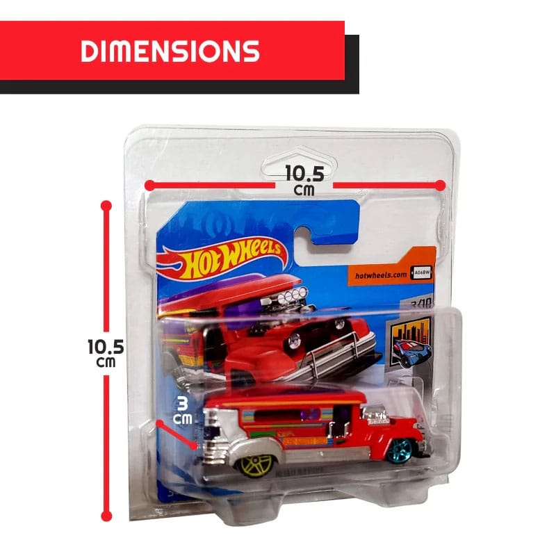 Hot Wheels pack 50 blisters en PET pour European Series Short Card
