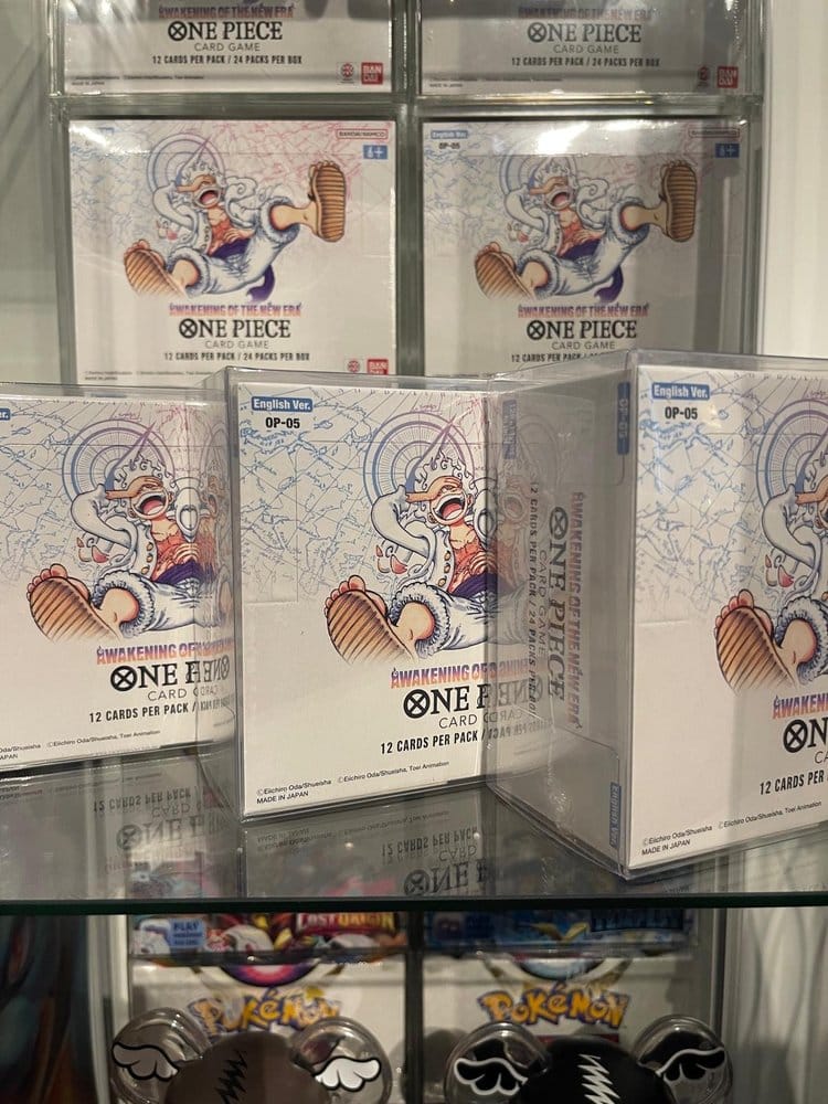 Pack 5 boîtes de protection en PET pour One Piece Booster Box (Anglais, OPP 4-6) 12 x 6 x 15 cm