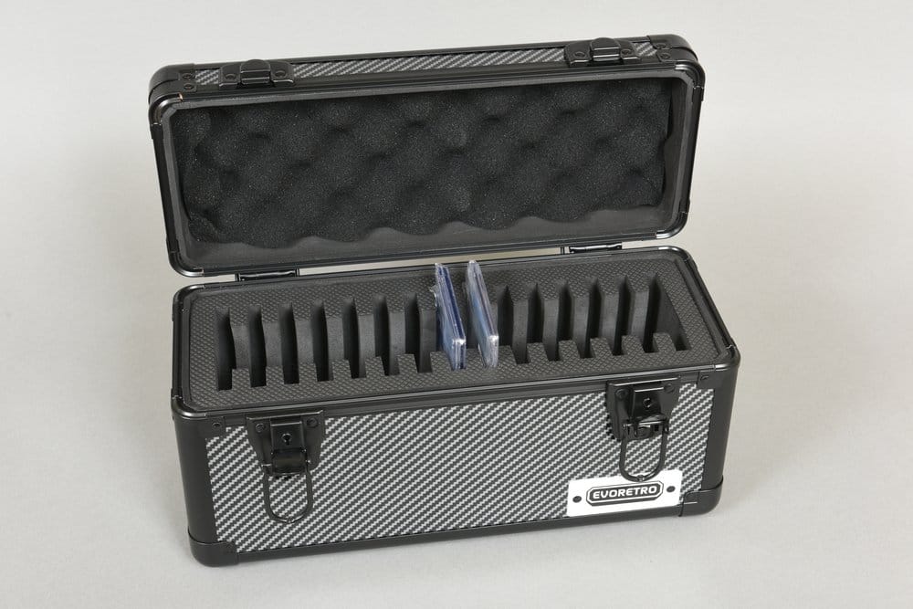 Evoretro valise TCG pour 15 Slabs Gray 33,9 x 13,4 cm