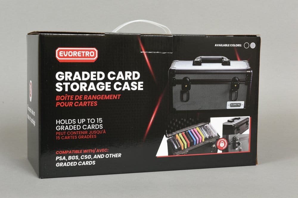 Evoretro valise TCG pour 15 Slabs Gray 33,9 x 13,4 cm