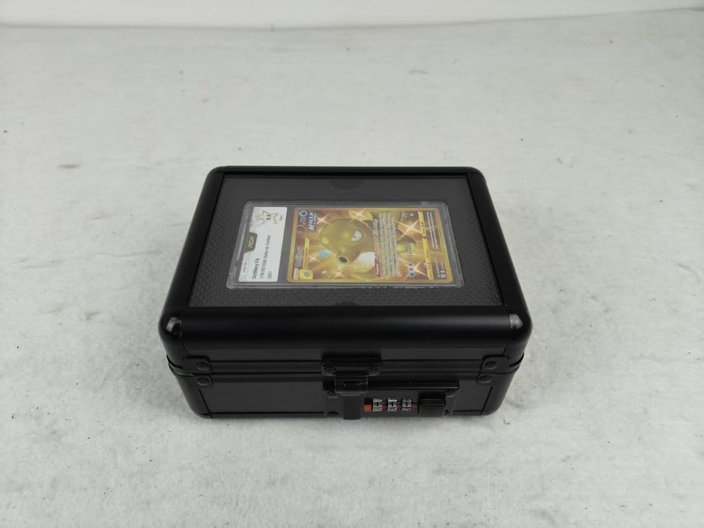 Evoretro Vitrine et Mallette de Transport pour Cartes Gradées avec Fenêtre Noir