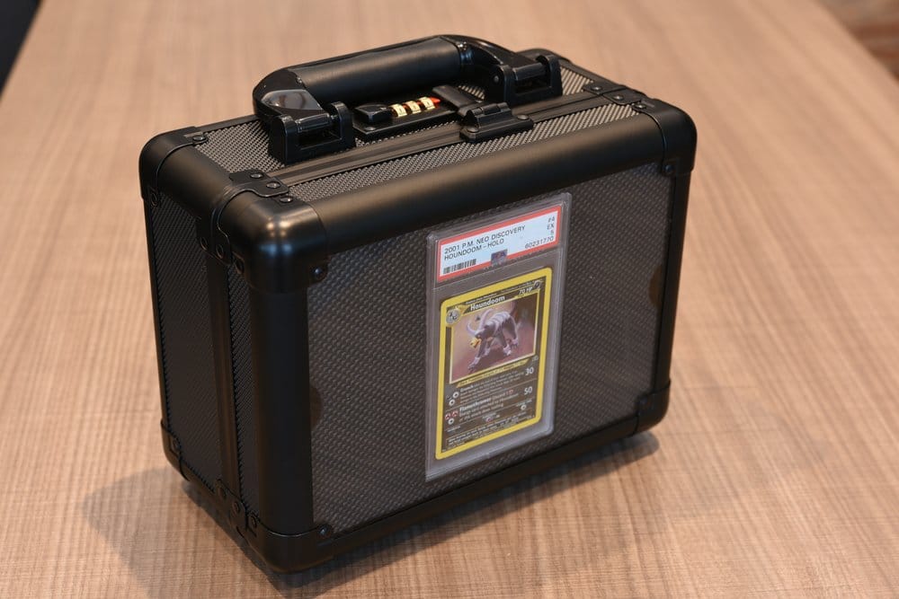 Evoretro Vitrine et Mallette de Transport pour Cartes Gradées avec Fenêtre Noir