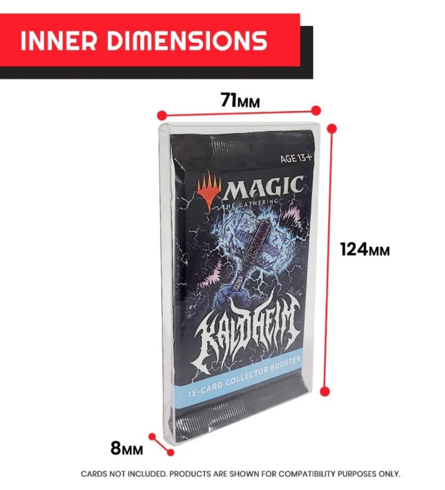 Pack 10 boîtes de protection en PET pour Cartes Booster, Magic, Yu-Gi-Oh