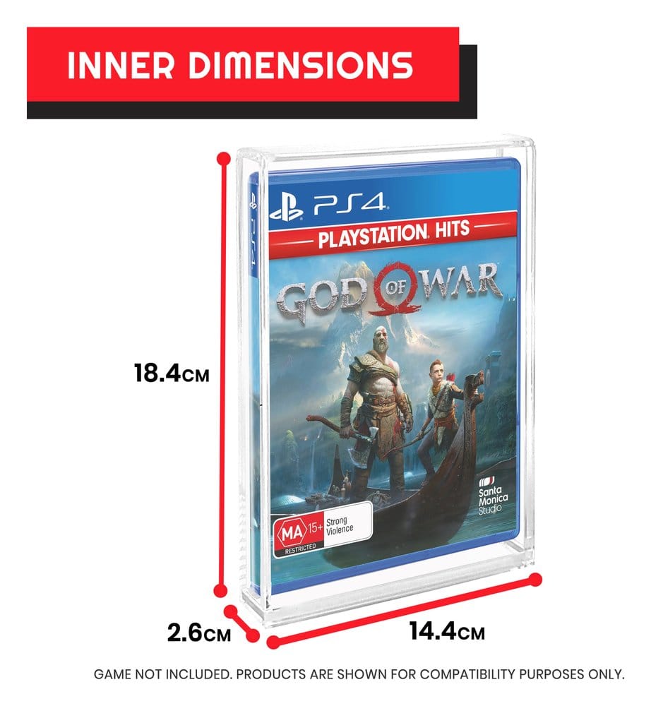 Pack 2 boîtes de protection en acrylique pour PS3/PS4/Blu-Ray/XBOX One