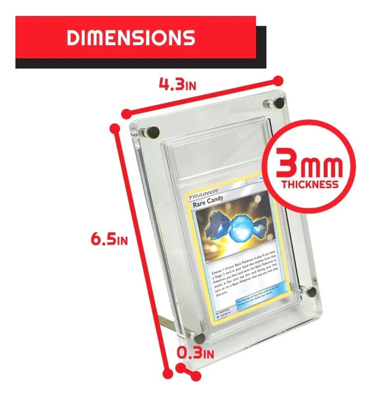 Evoretro Display en acrylique pour PSA Graded Cards 3mm